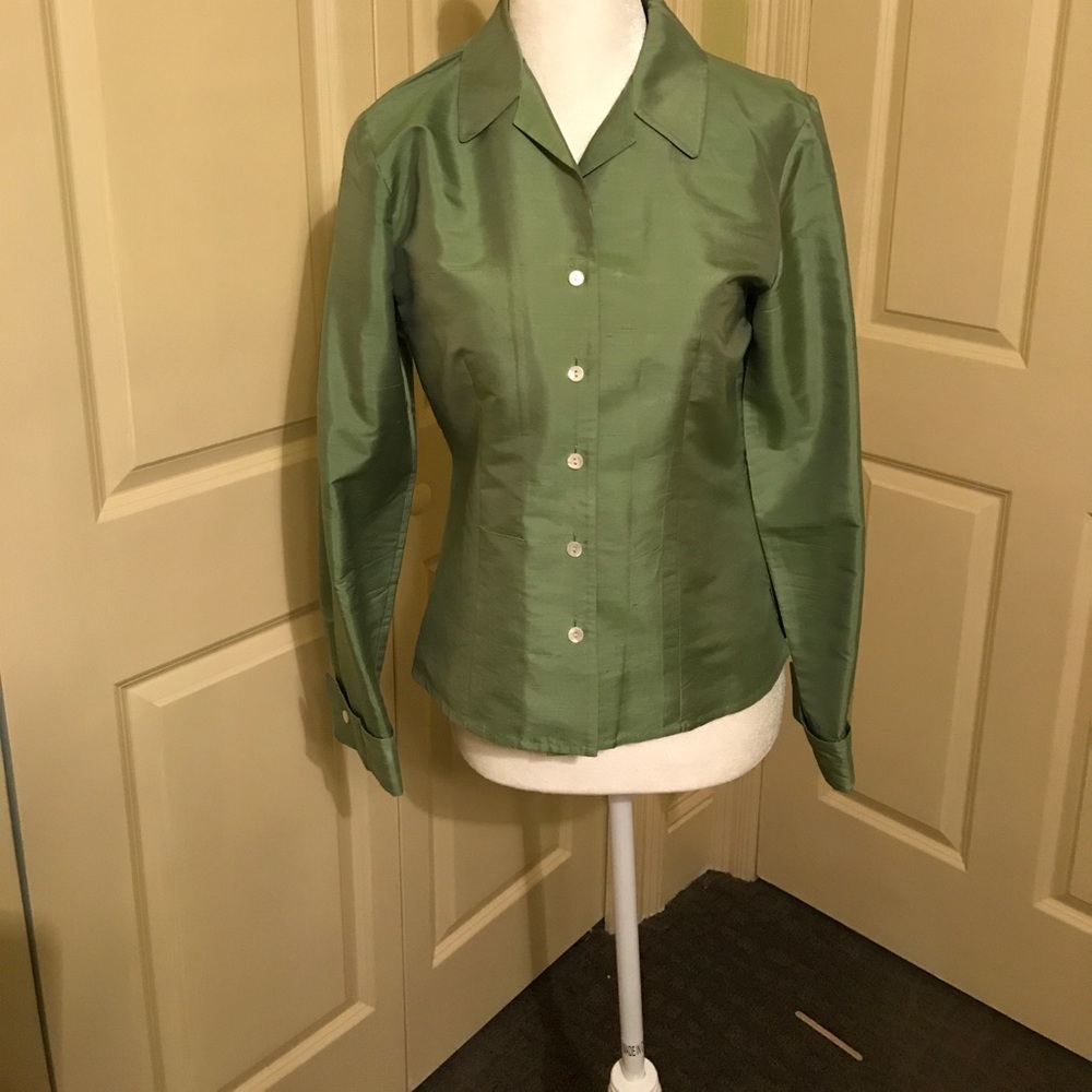 ANN TAYLOR silk shirt.